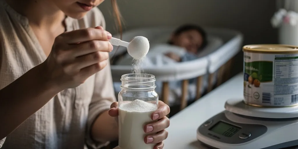 Mettre une dose de lait en plus dans le biberon : le risque ?